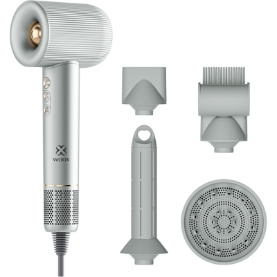 WOOX, Snel elektrisch föhnapparaat, 1600 W, 3 windsnelheden, 3 temperatuurinstellingen, met magneetvaste accessoires,MX0202 WOOX, Snel elektrisch föhnapparaat, 1600 W, 3 windsnelheden, 3 temperatuurinstellingen, met magneetvaste accessoires,MX0202