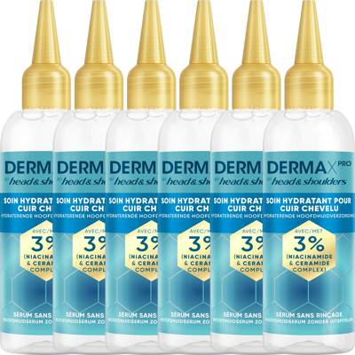 Head & Shoulders DermaXPro Hydraterende Hoofdhuidverzorging 6 x 145 ml (6-Pack) Met Niacinamide en Ceramide Complex Voor Droge, Spannende Hoofdhuid. Licht Leave-In Serum, Helpt de Hoofdhuid te Hydrateren Head & Shoulders DermaXPro Hydraterende Hoofdhuidverzorging 6 x 145 ml (6-Pack) Met Niacinamide en Ceramide Complex Voor Droge, Spannende Hoofdhuid. Licht Leave-In Serum, Helpt de Hoofdhuid te Hydrateren