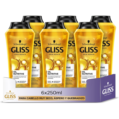 Gliss Kur Gliss-Kur Shampoo - Ultimate Oil Nutritive 250 ml x 6. Gliss Kur Gliss-Kur Shampoo - Ultimate Oil Nutritive 250 ml x 6.