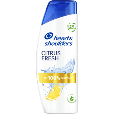 Head & Shoulders Citrus Fresh anti-roos shampoo 250 ml. Effectief tegen 3 hoofdhuidproblemen: roos, jeuk gerelateerd aan roos en overtollig talg. Zuivert een vette hoofdhuid & vet haar Head & Shoulders Citrus Fresh anti-roos shampoo 250 ml. Effectief tegen 3 hoofdhuidproblemen: roos, jeuk gerelateerd aan roos en overtollig talg. Zuivert een vette hoofdhuid & vet haar