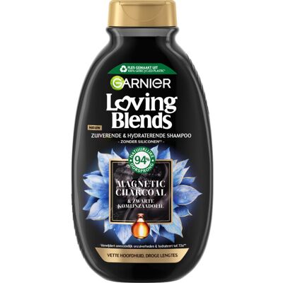 Garnier Loving Blends shampoo - Magnetische houtskool 300 ml Garnier Loving Blends shampoo - Magnetische houtskool 300 ml