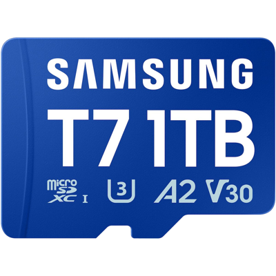 SAMSUNG T7 microSD-geheugenkaart 1 TB SAMSUNG T7 microSD-geheugenkaart 1 TB