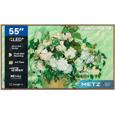 METZ Lifestyle TV 55MUE7800Z 55-inch UHD smart-tv met Google TV, QLED+, ultradun unibody-ontwerp, mat scherm, HDR10+, Dolby Vision, Dolby Atmos, Eye Care (Energy Efficiency F) Sierlijst apart verkrijgbaar METZ Lifestyle TV 55MUE7800Z 55-inch UHD smart-tv met Google TV, QLED+, ultradun unibody-ontwerp, mat scherm, HDR10+, Dolby Vision, Dolby Atmos, Eye Care (Energy Efficiency F) Sierlijst apart verkrijgbaar