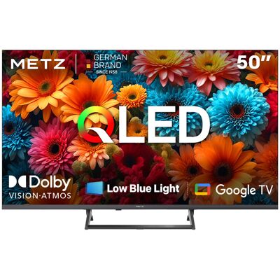 METZ QLED 50 Inch 4K UHD Smart TV, 50MQF7500Z, HDR10+, Dolby Vision & Atmos, MEMC, VRR, HDMI2.1, Lage Blauwlicht, Google TV, Googlecast, Tuner DVB-T/T2/C/S/S2 METZ QLED 50 Inch 4K UHD Smart TV, 50MQF7500Z, HDR10+, Dolby Vision & Atmos, MEMC, VRR, HDMI2.1, Lage Blauwlicht, Google TV, Googlecast, Tuner DVB-T/T2/C/S/S2