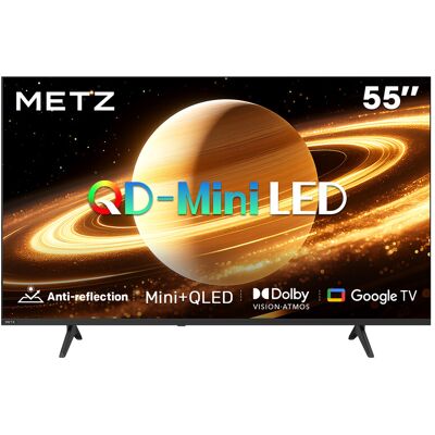 METZ 55 inch (140 cm) QD-MiniLED 2026 55MNH7000Z, mat scherm ultra, 60 Hz, Dolby Vision en Atmos, HDMI 2,1, Google TV METZ 55 inch (140 cm) QD-MiniLED 2026 55MNH7000Z, mat scherm ultra, 60 Hz, Dolby Vision en Atmos, HDMI 2,1, Google TV