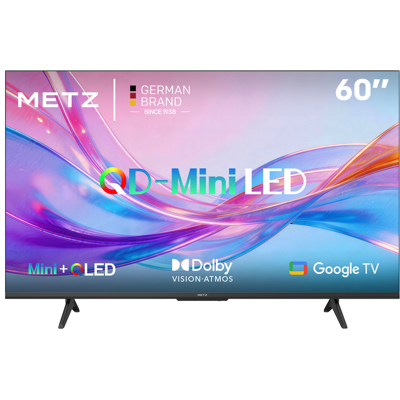 METZ QD-MiniLED 60MNH7000Z, Dolby Vision & Atmos, HDR10+, Brightness Booster, Full Array Local Dimming, 60Hz, HSR Refresh Rate Boost, VRR, HDMI 2.1, Google TV METZ QD-MiniLED 60MNH7000Z, Dolby Vision & Atmos, HDR10+, Brightness Booster, Full Array Local Dimming, 60Hz, HSR Refresh Rate Boost, VRR, HDMI 2.1, Google TV