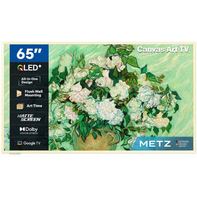METZ lifestyle-tv 65MUE7800Z 65 inch smart-tv met Google TV, UHD QLED+, ultradun unibody-ontwerp, mat scherm, HDR10+, Dolby Vision, Dolby Atmos, Eye Care (Energy Effiency F) Sierlijst apart verkrijgbaar METZ lifestyle-tv 65MUE7800Z 65 inch smart-tv met Google TV, UHD QLED+, ultradun unibody-ontwerp, mat scherm, HDR10+, Dolby Vision, Dolby Atmos, Eye Care (Energy Effiency F) Sierlijst apart verkrijgbaar