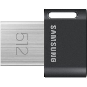 Samsung FIT Plus USB-stick 512 GB USB Type-A 3.2 Gen 1 (3.1 Gen 1) zwart, roestvrij staal Samsung FIT Plus USB-stick 512 GB USB Type-A 3.2 Gen 1 (3.1 Gen 1) zwart, roestvrij staal
