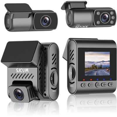 SJCAM M60S 3-kanaals dashcam met 4K voor, 2K achter, 1080P interieuropname, IMX335-sensor, WDR, H.265, G-sensor en wifi-parkeerbewaking SJCAM M60S 3-kanaals dashcam met 4K voor, 2K achter, 1080P interieuropname, IMX335-sensor, WDR, H.265, G-sensor en wifi-parkeerbewaking