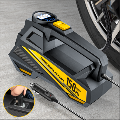 CARSUN Draagbare Air Compressor met snoer – Verbeterd 12V 150PSI Elektrische Bandenpomp, geschikt voor auto, motor, fiets en bal CARSUN Draagbare Air Compressor met snoer – Verbeterd 12V 150PSI Elektrische Bandenpomp, geschikt voor auto, motor, fiets en bal