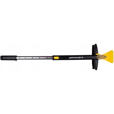 Dunlop ijskrabber met borstel - Zwart/Geel Dunlop ijskrabber met borstel - Zwart/Geel