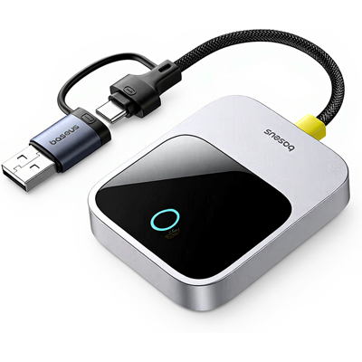 Baseus Draadloze CarPlay Adapter - Auto Geluid Baseus Draadloze CarPlay Adapter - Auto Geluid