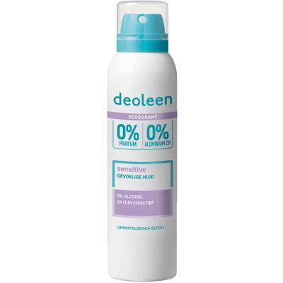 DEOLEEN 0% Deodorant aerosol sensitive 150 ml DEOLEEN 0% Deodorant aerosol sensitive 150 ml