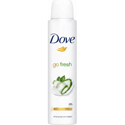 Dove Go Fresh Deodorant Spray komkommer & groene thee 200 ml Dove Go Fresh Deodorant Spray komkommer & groene thee 200 ml