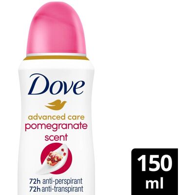 Dove deodorant spray geavanceerde verzorging go fresh granaatappel antitranspirant - 150 ml Dove deodorant spray geavanceerde verzorging go fresh granaatappel antitranspirant - 150 ml