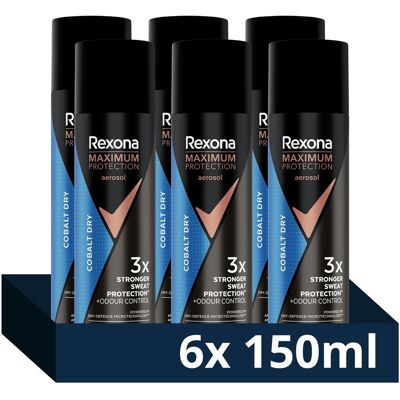Rexona M Bodyspray Max Cobalt Dry 150 ml x6 Rexona M Bodyspray Max Cobalt Dry 150 ml x6