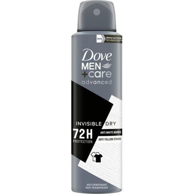 Dove Men+Care Advanced Invisible Dry antitranspirant deodorantspray - 150 ml Dove Men+Care Advanced Invisible Dry antitranspirant deodorantspray - 150 ml