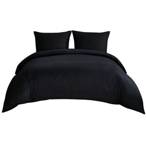 beddengoed, 155 x 220 cm, zwart dekbedovertrek - beddengoedset 155 x 220 cm met 80 x 80 cm kussensloop, eenpersoons dekbedovertrek met ritssluiting, 90% polyester beddengoed, 155 x 220 cm, zwart dekbedovertrek - beddengoedset 155 x 220 cm met 80 x 80 cm kussensloop, eenpersoons dekbedovertrek met ritssluiting, 90% polyester