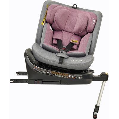 Jovikids Ranger Rose Roze 360° Draaibare Kinderautostoel met ISOFIX, i-Size 40-150 cm (vanaf de geboorte tot ca. 12 jaar), Babyautostoel Reboarder met Kantelfunctie & Afneembare Zonneklep, ECE R129 Jovikids Ranger Rose Roze 360° Draaibare Kinderautostoel met ISOFIX, i-Size 40-150 cm (vanaf de geboorte tot ca. 12 jaar), Babyautostoel Reboarder met Kantelfunctie & Afneembare Zonneklep, ECE R129