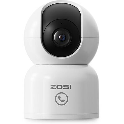 ZOSI 4MP beveiligingscamera voor binnengebruik, Wi‑Fi, huisdiercamera/babyfoon, automatische tracking van mensen en huisdieren, 360°-bewaking, binnencamera met app, tweerichtingsaudio, nachtzicht, 1 stuk ZOSI 4MP beveiligingscamera voor binnengebruik, Wi‑Fi, huisdiercamera/babyfoon, automatische tracking van mensen en huisdieren, 360°-bewaking, binnencamera met app, tweerichtingsaudio, nachtzicht, 1 stuk
