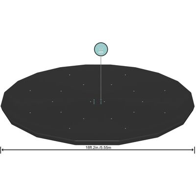 Bestway ronde zwembadafdekking 18’/5,49 m Bestway ronde zwembadafdekking 18’/5,49 m