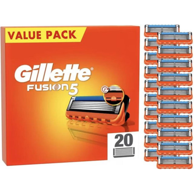 Gillette scheermesjes grootverpakking 20 stuks Fusion5 Gillette scheermesjes grootverpakking 20 stuks Fusion5