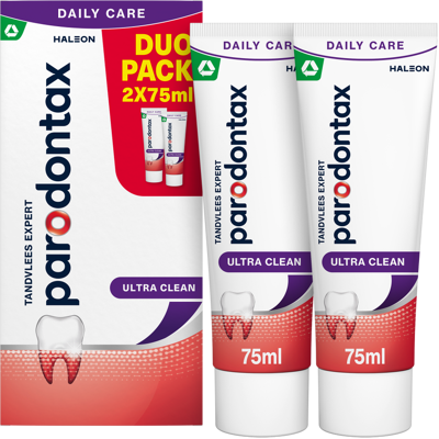 Parodontax Ultra Clean tandpasta duo pack, 2x75ml Parodontax Ultra Clean tandpasta duo pack, 2x75ml