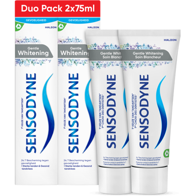 Sensodyne Gentle Whitening tandpasta duo pack, 2x75ml Sensodyne Gentle Whitening tandpasta duo pack, 2x75ml