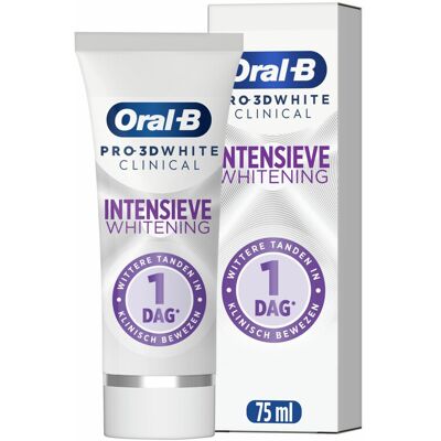 Oral-B tandpasta Pro 3D White Clinical stralend wit 75 ml Oral-B tandpasta Pro 3D White Clinical stralend wit 75 ml