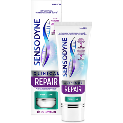 Sensodyne Clinical Repair Deep Clean tandpasta, 75ml Sensodyne Clinical Repair Deep Clean tandpasta, 75ml