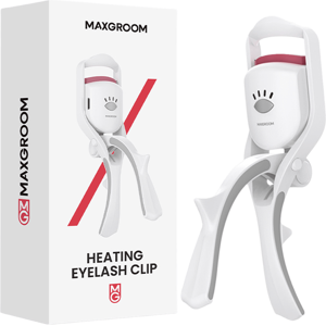 MAXGROOM Elektrische wimperkruller, draagbare wimperkruller met drietraps temperatuurregeling, 30 seconden snelle voorverwarming, Type-C opladen, wit, BM2310 MAXGROOM Elektrische wimperkruller, draagbare wimperkruller met drietraps temperatuurregeling, 30 seconden snelle voorverwarming, Type-C opladen, wit, BM2310