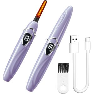 Sunluxy S600 paarse elektrische wimperkruller, natuurlijke krulling voor langdurige styling, LED-temperatuur- en vermogensweergave, slimme veilige automatische uitschakeling, oplaadbare draagbare wimperkruller Sunluxy S600 paarse elektrische wimperkruller, natuurlijke krulling voor langdurige styling, LED-temperatuur- en vermogensweergave, slimme veilige automatische uitschakeling, oplaadbare draagbare wimperkruller