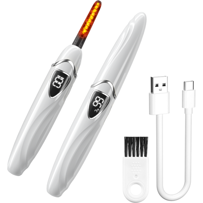 Sunluxy S600 Witte Elektrische Wimperkruller, natuurlijke krulvorming, langdurige fixatie, LED-temperatuur- en batterijweergave, slimme veilige automatische uitschakeling, oplaadbare draagbare wimperkruller Sunluxy S600 Witte Elektrische Wimperkruller, natuurlijke krulvorming, langdurige fixatie, LED-temperatuur- en batterijweergave, slimme veilige automatische uitschakeling, oplaadbare draagbare wimperkruller