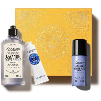 L'OCCITANE cadeauset voor lichaamsverzorging lavendel zwarte peper WHS Kerst 2025 L'OCCITANE cadeauset voor lichaamsverzorging lavendel zwarte peper WHS Kerst 2025