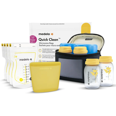Medela Alles-in-één Moedermelkbewaarset met Koeltas, Flessen & Bewaarzakjes Medela Alles-in-één Moedermelkbewaarset met Koeltas, Flessen & Bewaarzakjes