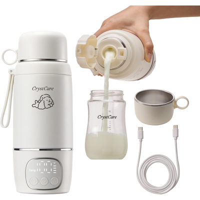 SEEDNUR Draagbare Baby Melkwarmer (Speciaal voor op Reis) - 500 ml Grote Capaciteit, Ondersteunt Borstvoeding en Waterverwarming; Integreert Verwarmings-, Warmhoud- en Desinfectiefuncties; 800W Hoog Vermogen Output voor Snelle Verwarming; Uitgerust met 16 SEEDNUR Draagbare Baby Melkwarmer (Speciaal voor op Reis) - 500 ml Grote Capaciteit, Ondersteunt Borstvoeding en Waterverwarming; Integreert Verwarmings-, Warmhoud- en Desinfectiefuncties; 800W Hoog Vermogen Output voor Snelle Verwarming; Uitgerust met 16