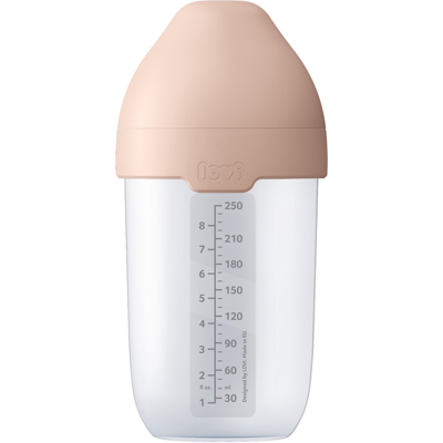 Difrax Mammafeel Babyfles - 250ml Roze, Anti-koliek, Siliconen Difrax Mammafeel Babyfles - 250ml Roze, Anti-koliek, Siliconen
