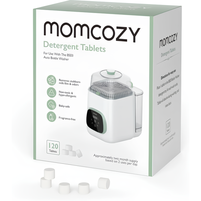 Momcozy wasmiddelvellen BS03-DT (120 vellen, voor de Europese markt), cadeaus voor mama Momcozy wasmiddelvellen BS03-DT (120 vellen, voor de Europese markt), cadeaus voor mama