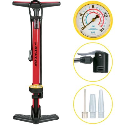 Dunlop Rood Fietspomp - Fietspomp Dunlop Rood Fietspomp - Fietspomp