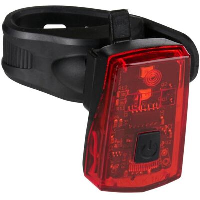 Dunlop Fiets Achterlicht met Remlicht - Zwart Dunlop Fiets Achterlicht met Remlicht - Zwart
