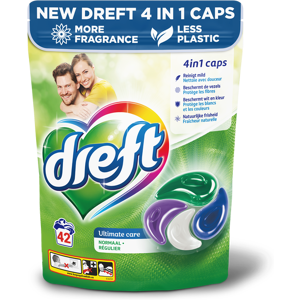 DREFT Wasmiddel Capsules Ultimate Care - 42 stuks DREFT Wasmiddel Capsules Ultimate Care - 42 stuks