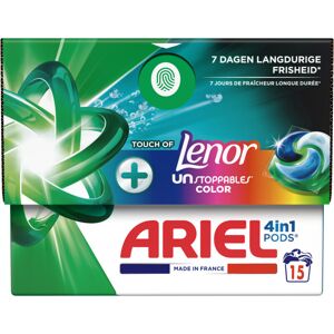 Ariel 4-in-1 wasmiddel pods color Lenor Unstoppables, 15 stuks Ariel 4-in-1 wasmiddel pods color Lenor Unstoppables, 15 stuks