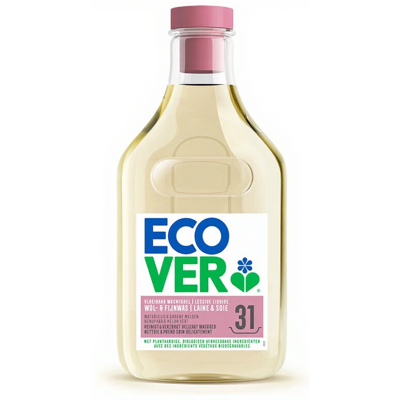 Ecover vloeibaar wasmiddel wol & fijn was - waterlelie & groene meloen, 31 wasbeurten, 1,43 liter Ecover vloeibaar wasmiddel wol & fijn was - waterlelie & groene meloen, 31 wasbeurten, 1,43 liter