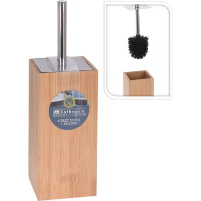Bathroom Solutions Bam Bamboe Toilettborstel met Houder - Bruin, 10 x 10 x 23 cm Bathroom Solutions Bam Bamboe Toilettborstel met Houder - Bruin, 10 x 10 x 23 cm