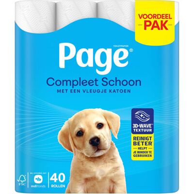 Page Compleet schoon toiletpapier, 40 rollen Page Compleet schoon toiletpapier, 40 rollen