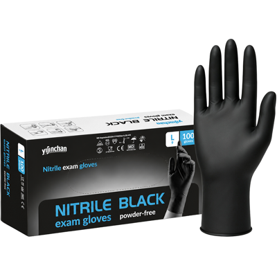YIJINCHAN Zwarte nitril handschoenen maat L (100 stuks) YIJINCHAN Zwarte nitril handschoenen maat L (100 stuks)