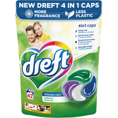 DREFT Wasmiddel Capsules Ultimate Care - 42 stuks DREFT Wasmiddel Capsules Ultimate Care - 42 stuks