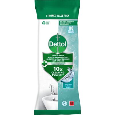 Dettol Multi-Reinigingsdoekjes Power & Fresh Oceaanfris 110 Stuks Dettol Multi-Reinigingsdoekjes Power & Fresh Oceaanfris 110 Stuks