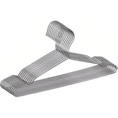 JORDAN&JUDY RVS kledinghangers, 30-pack, antislip en afdrukvrij, kledingdroogrek JORDAN&JUDY RVS kledinghangers, 30-pack, antislip en afdrukvrij, kledingdroogrek