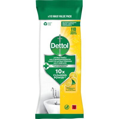 Dettol Reinigingsdoekjes Citrus 110 stuks Dettol Reinigingsdoekjes Citrus 110 stuks